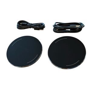 TOZO W1 Wireless Charger Set Black Slim Fast Charging Pad Lot of 2 Unisex OS